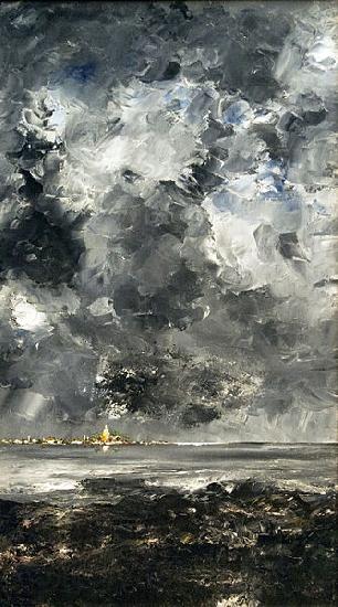 August Strindberg The Town Norge oil painting art
